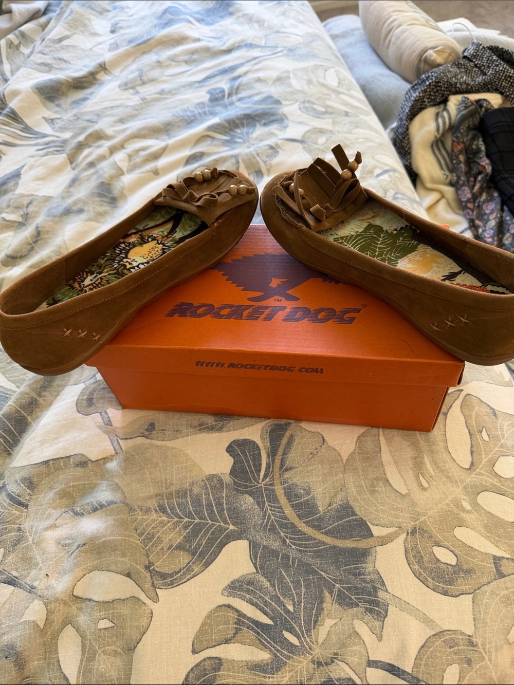 Rocket Dog Brown Suede Tassel Moccasins